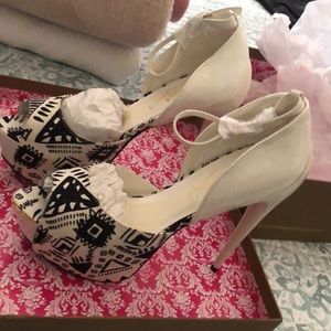 Privileged by J.C. Dossier super high heels. Never worn. New in box.